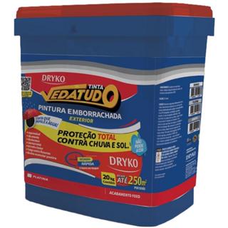 Tinta Emborrachada Platina 20kg VEDATUDO DRYKO em Oferta na Shopee