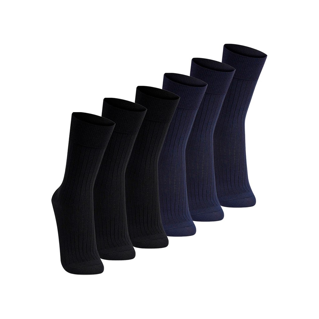 Kit com 6 Pares de Meias Social Lupo 1795-004 Colorido