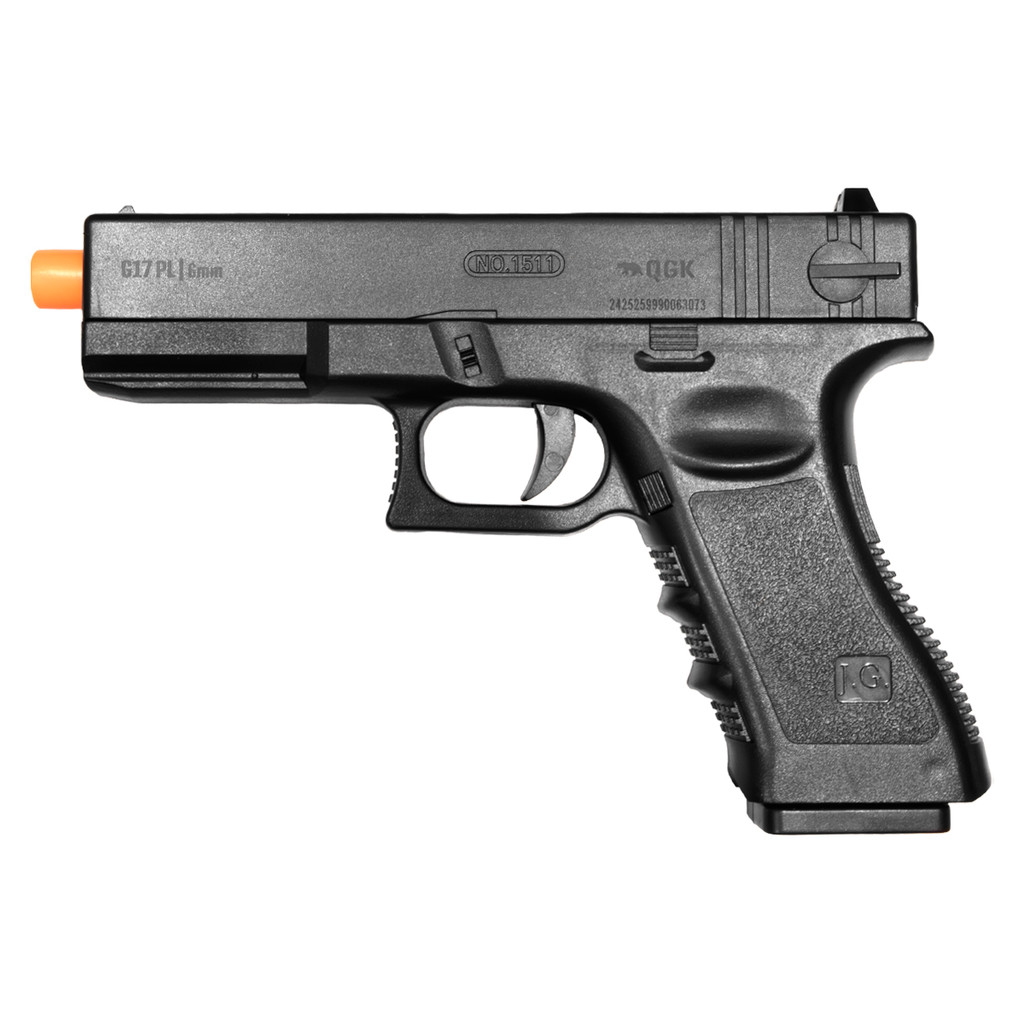 PISTOLA DE AIRSOFT SPRING QG17 PL 6MM QGK em Oferta na Shopee