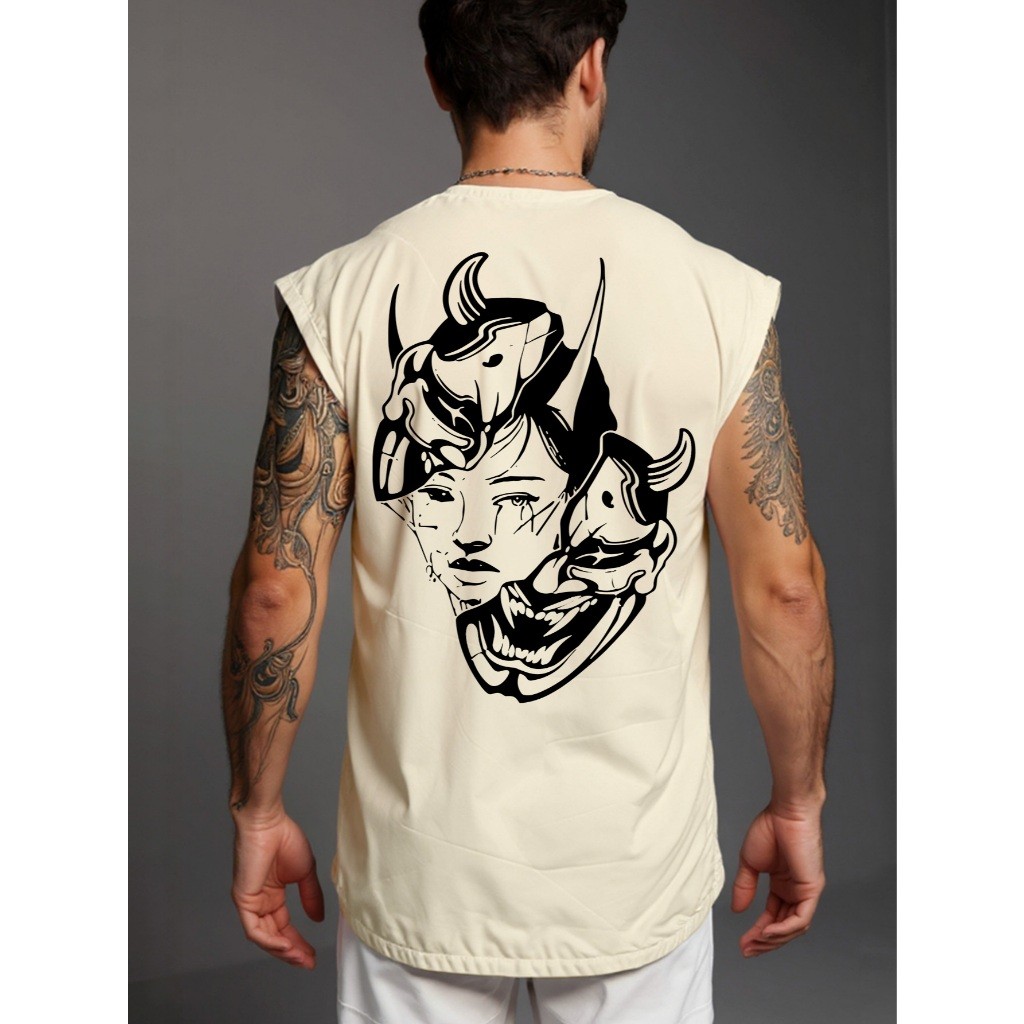 Camisa Regata Oversized Masculina Streetwear Oriental Conforto e Estilo Modelagem Casual