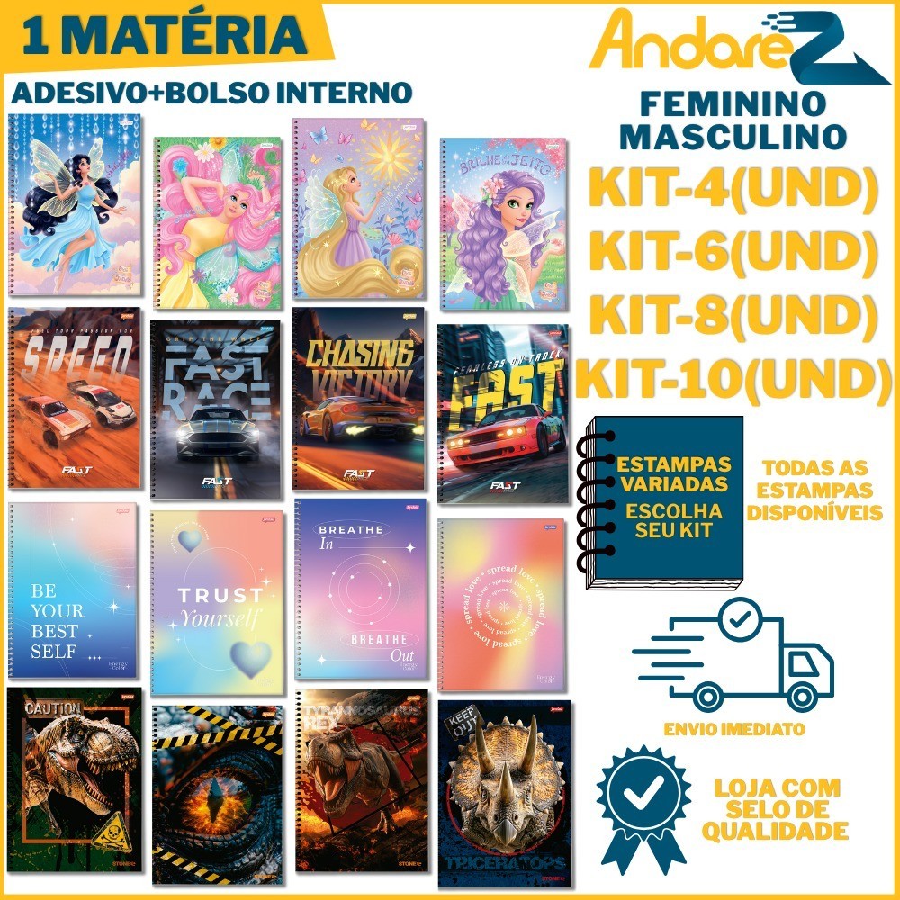 Caderno 1 4 10 Matérias: Onde Comprar | BuscaProdutos