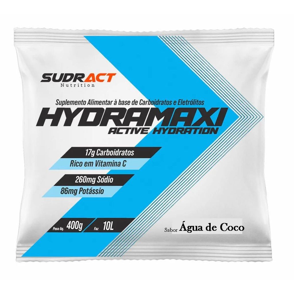 Hydramaxi Isotônico em Pó - 400g Refil Água de Coco - Sudract Nutrition em Oferta na Shopee