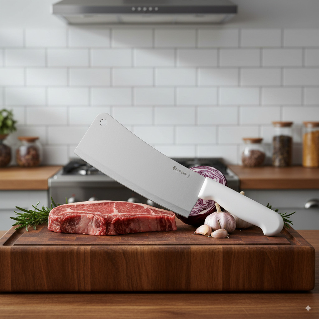 Cutelo De Cozinha 8" Em Aço Inox Chef Cozinha