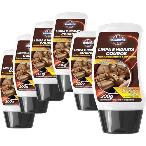 Kit Com 6 - Limpa E Hidrata Couro Rodabrill 3 Pano Mf Gratis