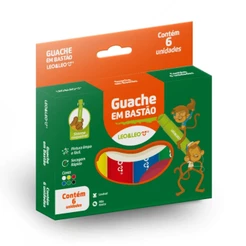 Guache em Bastão Caixa C/ 6 Cores Leo&Leo Leonora - 10227