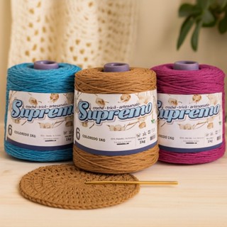 Barbante Supremo Fio 6 Colorido 1kg – Crochê, Tricô e Artesanato em Oferta na Shopee