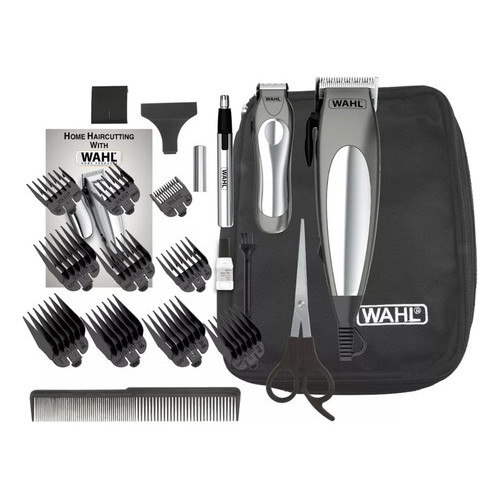 Kit Máquina E Aparador Deluxe Groom Pro Cinza Wahl 220v