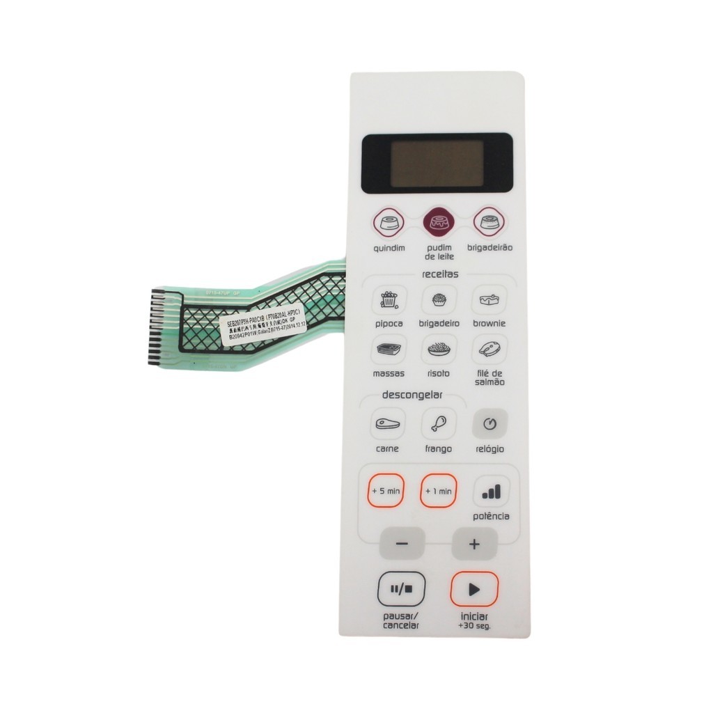 Membrana Painel Microondas Brastemp Bmp20ab Orig - W10742461