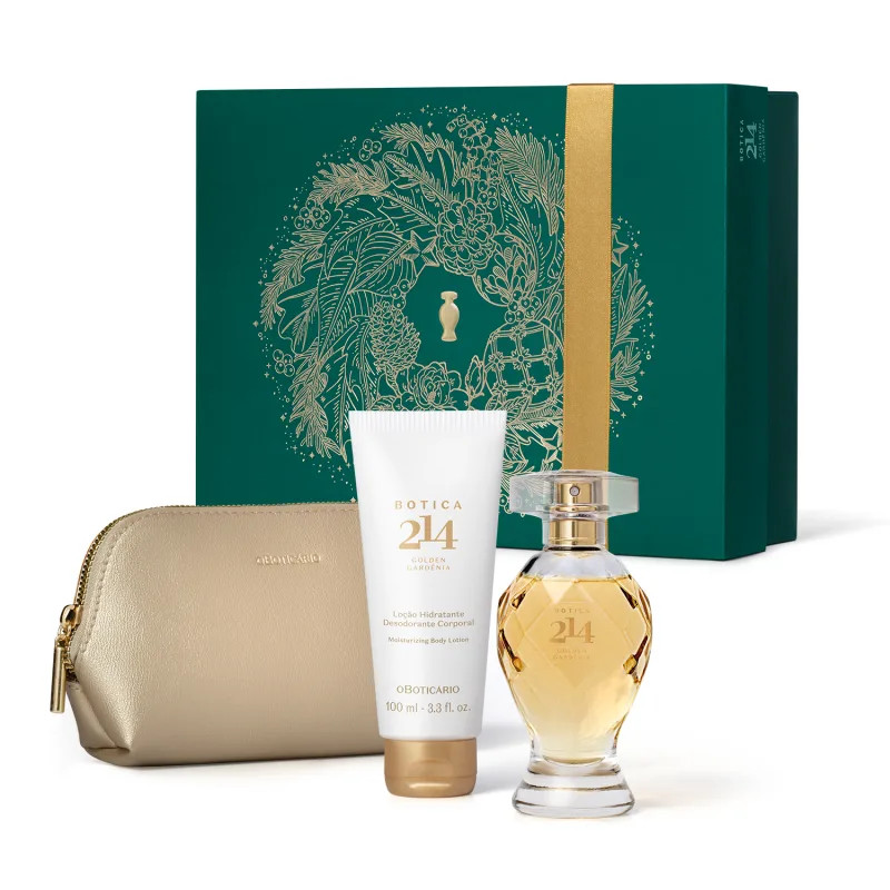 Kit Presente Feminino Botica 214 Gold Gardênia o Boticário
