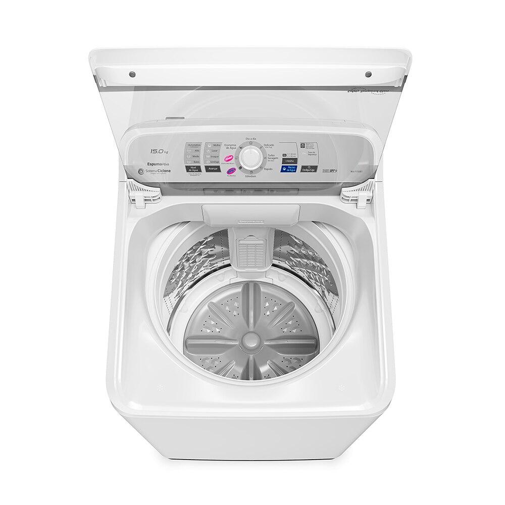 Detalhes do Lavadora Panasonic 15kg Cesto Inox Sistema Ciclone Econômica Água Fria 220V Turbo Secagem