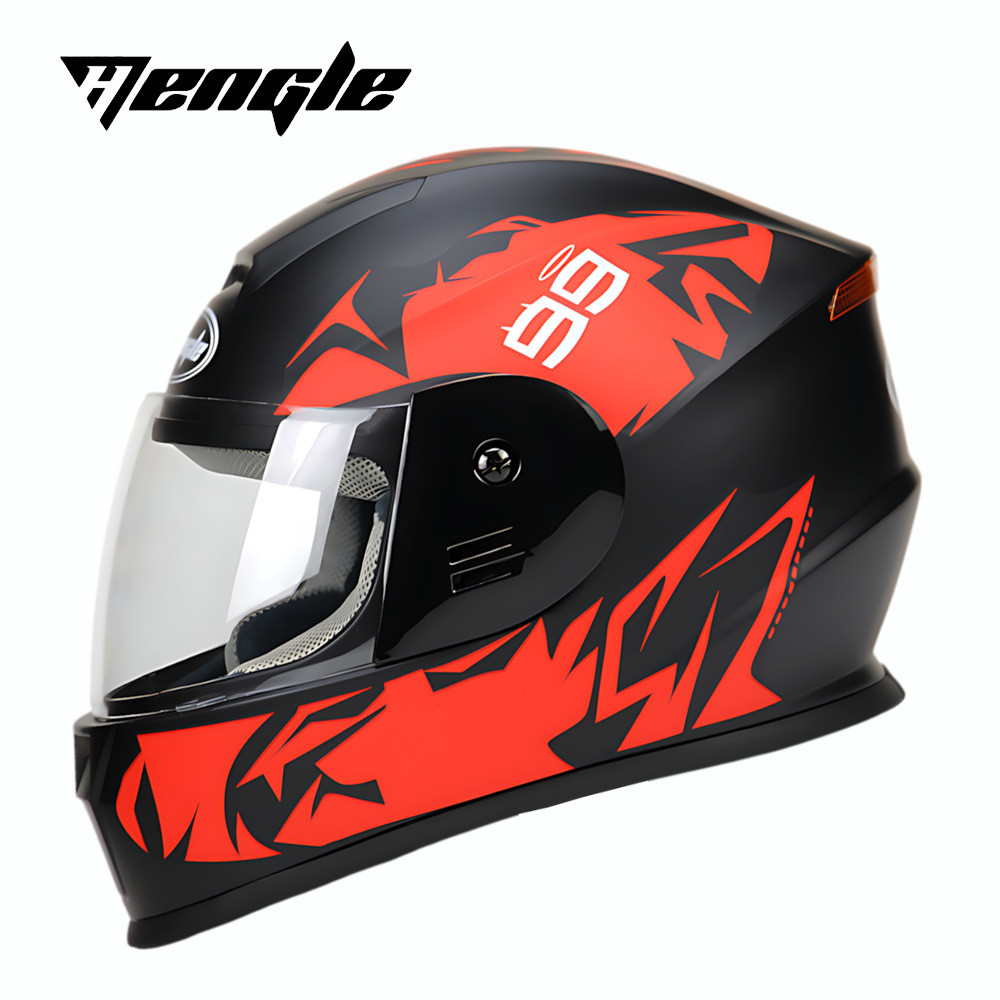Capacete de motocicleta para veículo elétrico unissex Four Seasons Rider Capacete sem babador Capacete completo