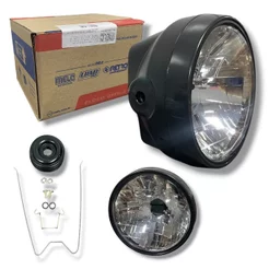 FAROL COMPLETO TITAN/SPORT 150 05-08/FAN 150 10-13 - ( ARO PRETO )