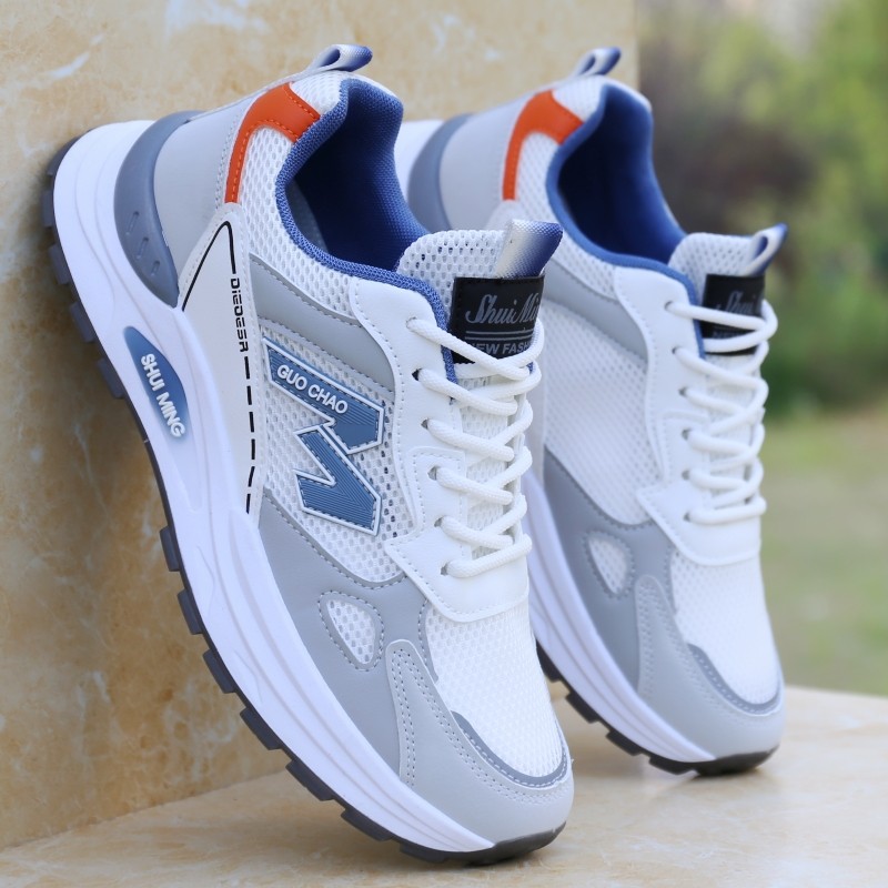 Sapatos masculinos verão respirável oco malha tênis masculino 2026 novo estilo All-Match tênis de corrida masculino Casu