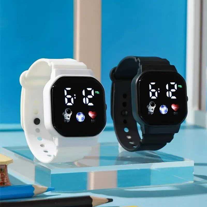 Relógio Digital Masculino LED Com Pulseira De Silicone Relógios Eletrônicos Tecnologia Sense Watch