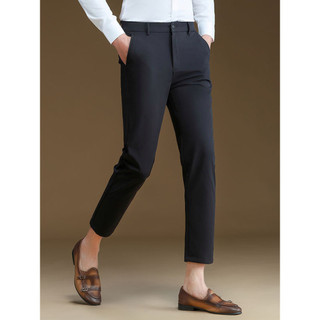 POWO Calças masculinas até o tornozelo, roupa Formal de negócios, primavera verão, calças casuais, versão coreana, Slim 