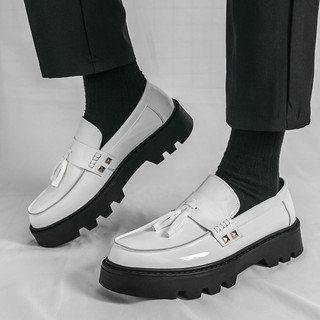 Juventude estilo britânico preguiçoso deslizamento-em mocassins homens negócios noivo sapatos de casamento sapatos de co