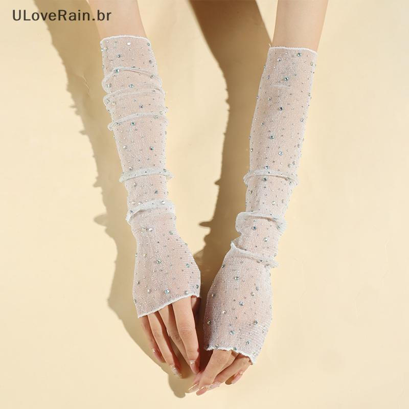 ULOVERAIN Fundo para Fotografia, Acessórios de Moda, Luva Longa de Renda com Brilho, Decoração de Unhas, Acessórios de F