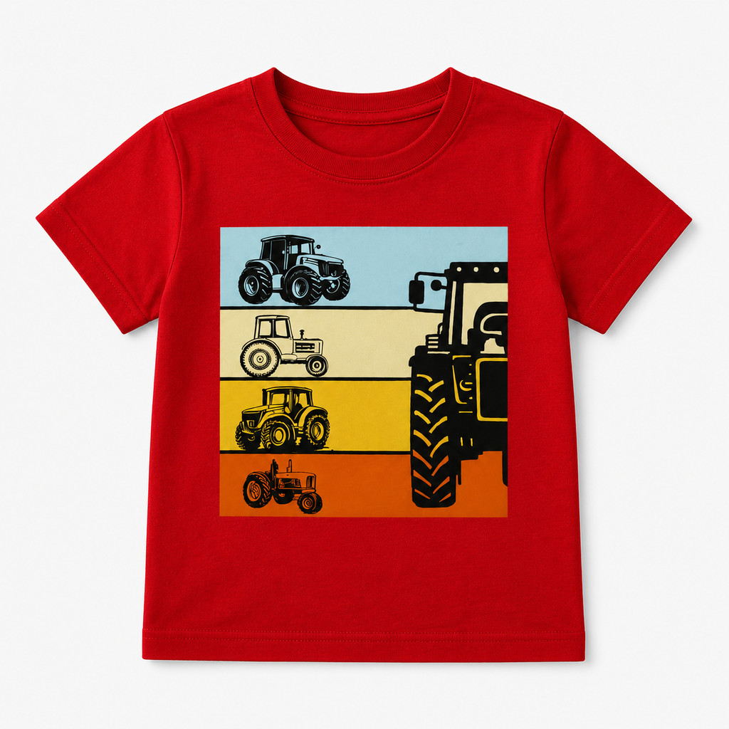 Camiseta Blusa Infantil Kids, Menina e Menino,Camiseta Estampada Tratores Agro, CamisetaTrator,