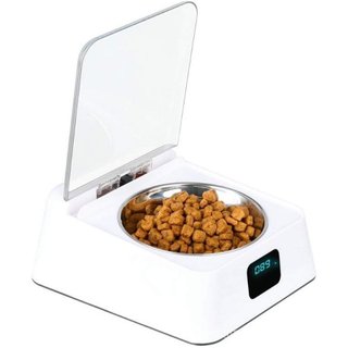Adequado para cães e gatos, alimentador automático para animais de estimação, dispensador de comida por infravermelho co
