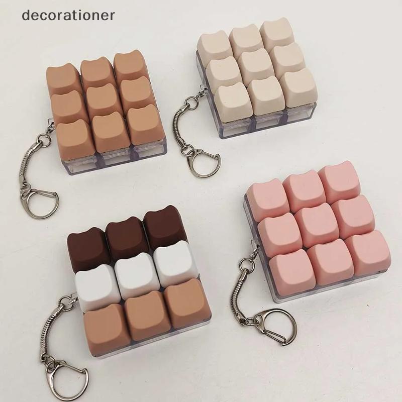 Decorador 1 Pçs Teclado Mecânico Dpress Dedo Brinquedos Chaveiro Novidade Pressão Lenta Brinquedo Fidget Fontes De Festa