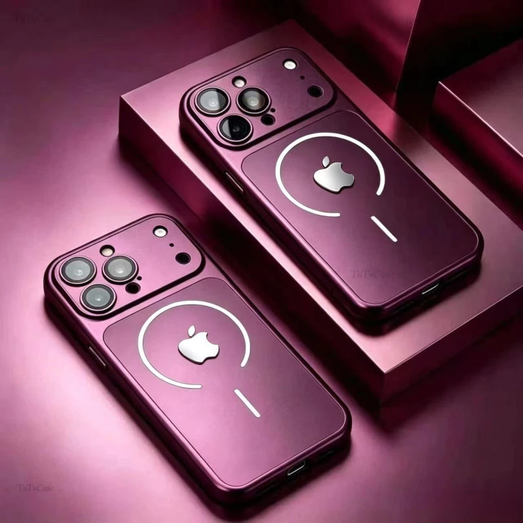 Nova capa de telefone de vidro fosco iPhone 18 17 16 15 14 13 12 11 Pro Max resistente a choques resistente a arranhões