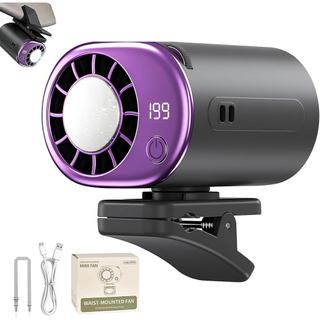 arliponAirFan,360 ° Ventilador de resfriamento rotativo e de 199 velocidades, mini ventilador pessoal portátil com displ