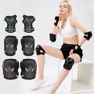 KUFUN 6pçs Kit Equipamento De Proteção Para Criança Patins Cotovelo Joelho Bicicleta Skate Adulto