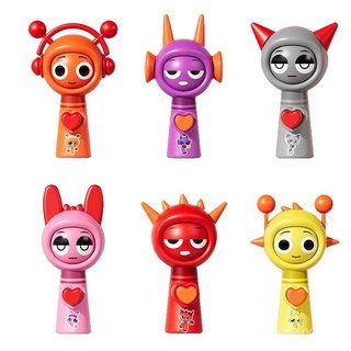 Boneco Sprunki com Rosto Intercambiável - Modelo Colecionável do Rhythm Box, Chaveiro e Display