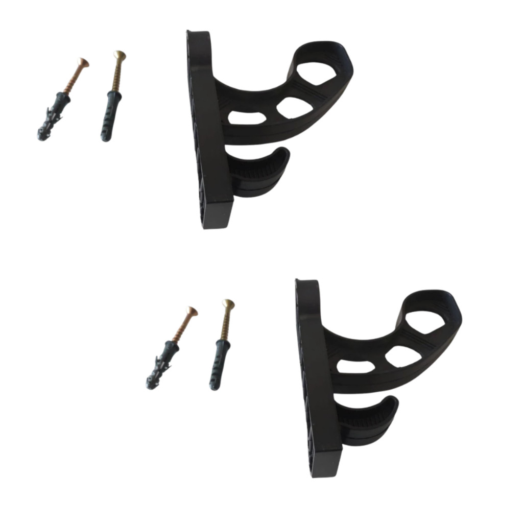 Kit 2 Ganchos de Parede para Capacete e Acessórios Ideal para Motociclistas