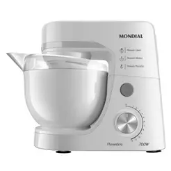 Batedeira Planetária Mondial BP-03-W 4,5L 700W 12 Velocidades Branco 220V