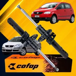 Par Amortecedor Dianteiro Vw Fox Spacefox 2006 A 2021 Polo 2002 A 2014 Cofap
