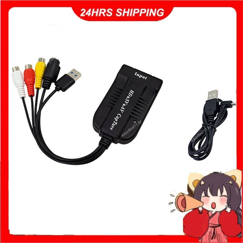 Placa De Captura De Vídeo USB 2.0 Para Conversor Digital HD/S-VIDEO Dispositivo 