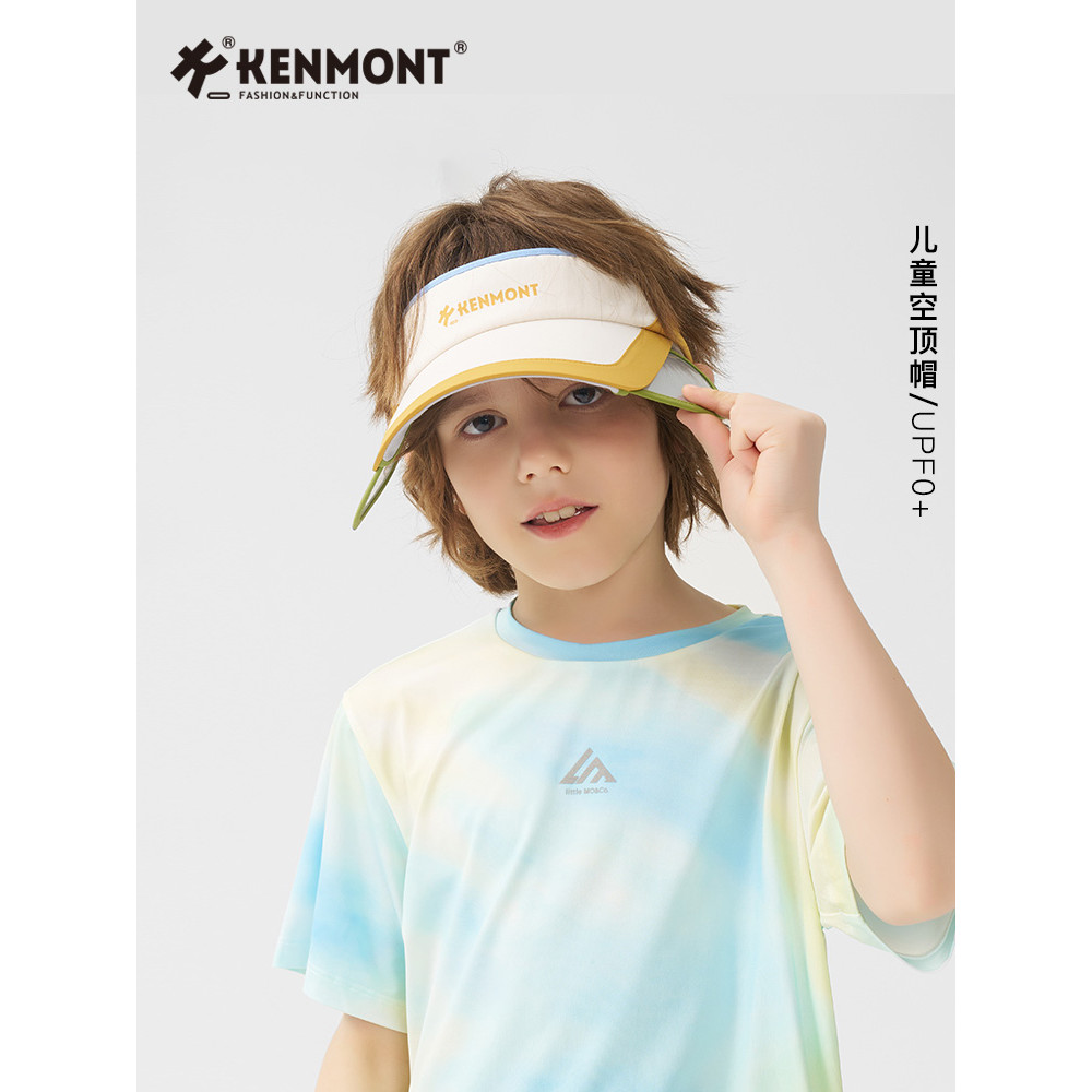 Kenmont Carmont Chapéu infantil oco para meninos, chapéu de sol de verão, de sol esportivo Casual, chapéu de sol