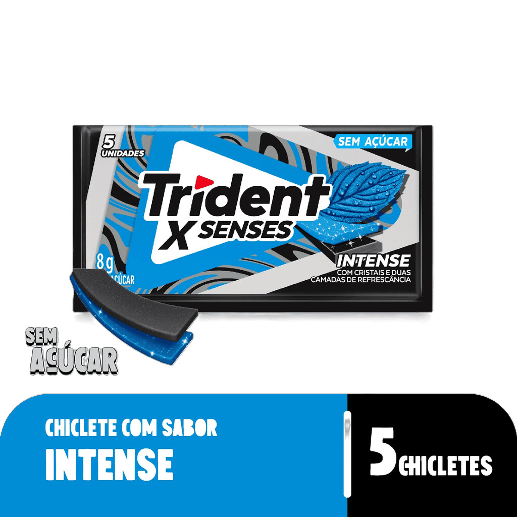 Trident Chiclete fresh intense X 8g