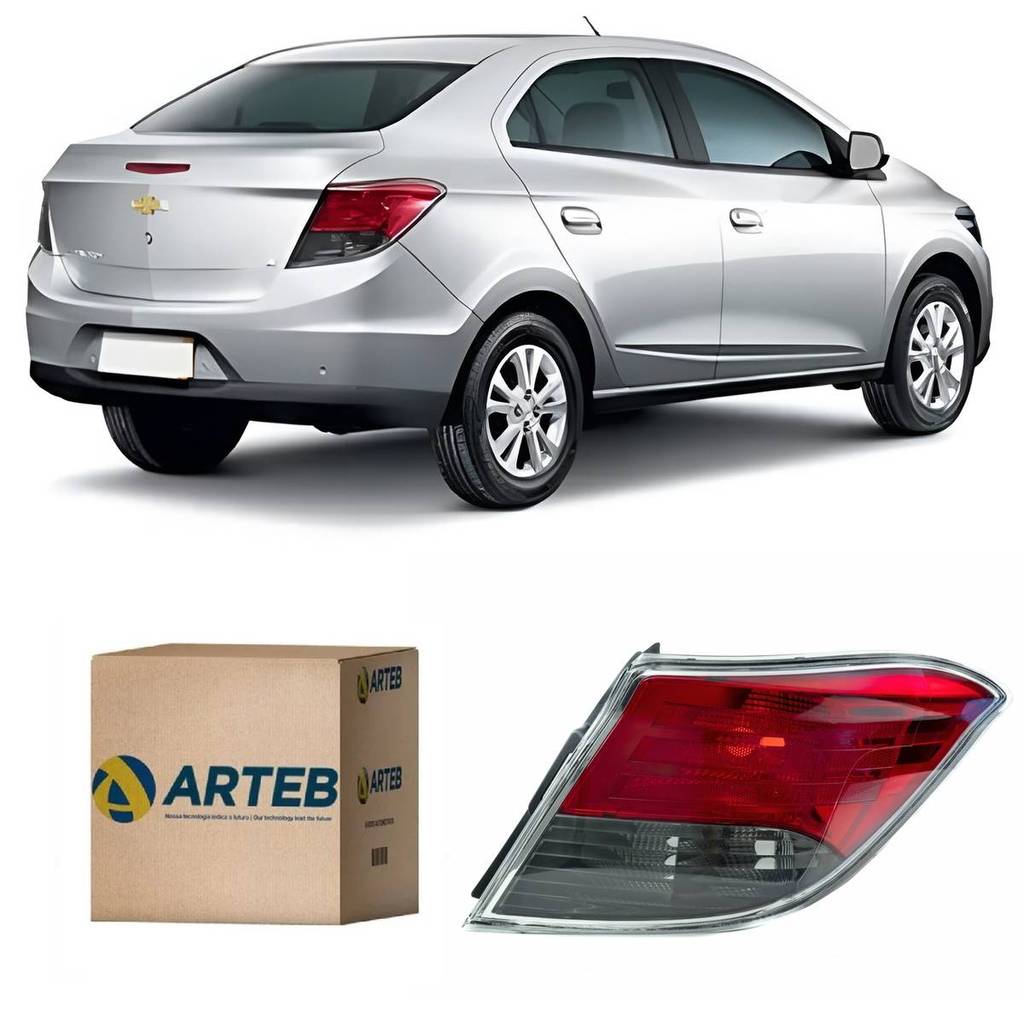 Lanterna Traseira Prisma 2013 2014 2015 2016 2017 2018 Fume Lado Direito Passageiro Original Arteb