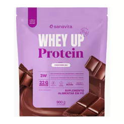 Whey UP Protein Sanavita Sabor Chocobelga 3W com 22g de Proteína Sachê 900g