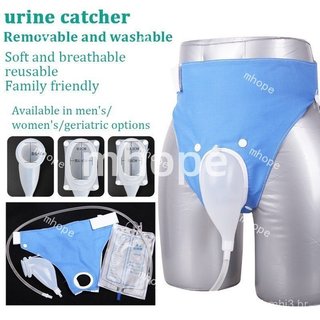 Coletor de Urina para Idosos, Bolsa de Urina com Conector à Prova de Vazamentos, Bolsa de Drenagem, Fraldas Adultas AJGI