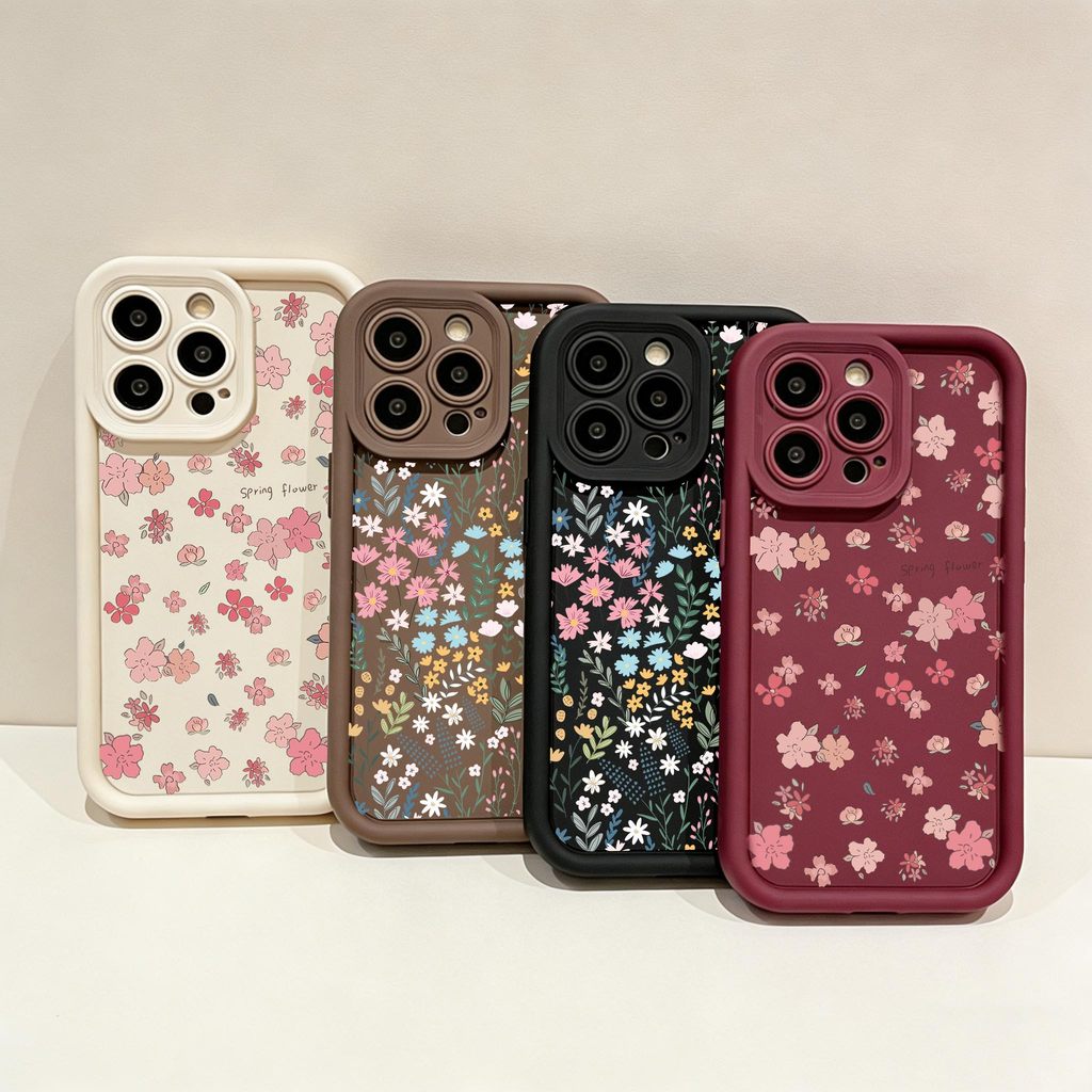 Colorido Pequena Flor Folhas Caso De Celular Para Samsung Galaxy A57 A37 A27 A55 A56 A36 A26 A35 A15 A16 A54 5G Telefone