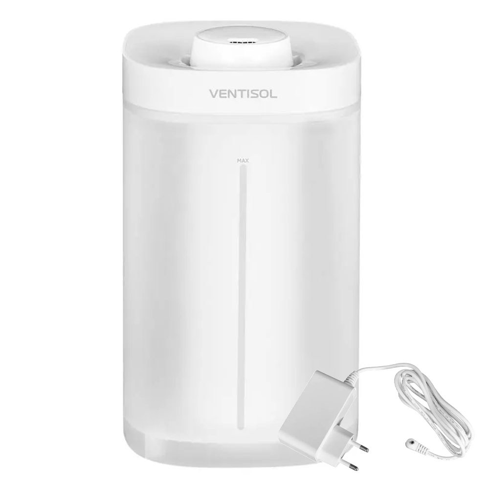 Umidificador de Ar Bivolt 4 Litros Doméstico Ventisol UV04 Luz vermelha Indicadora Botão Touch
