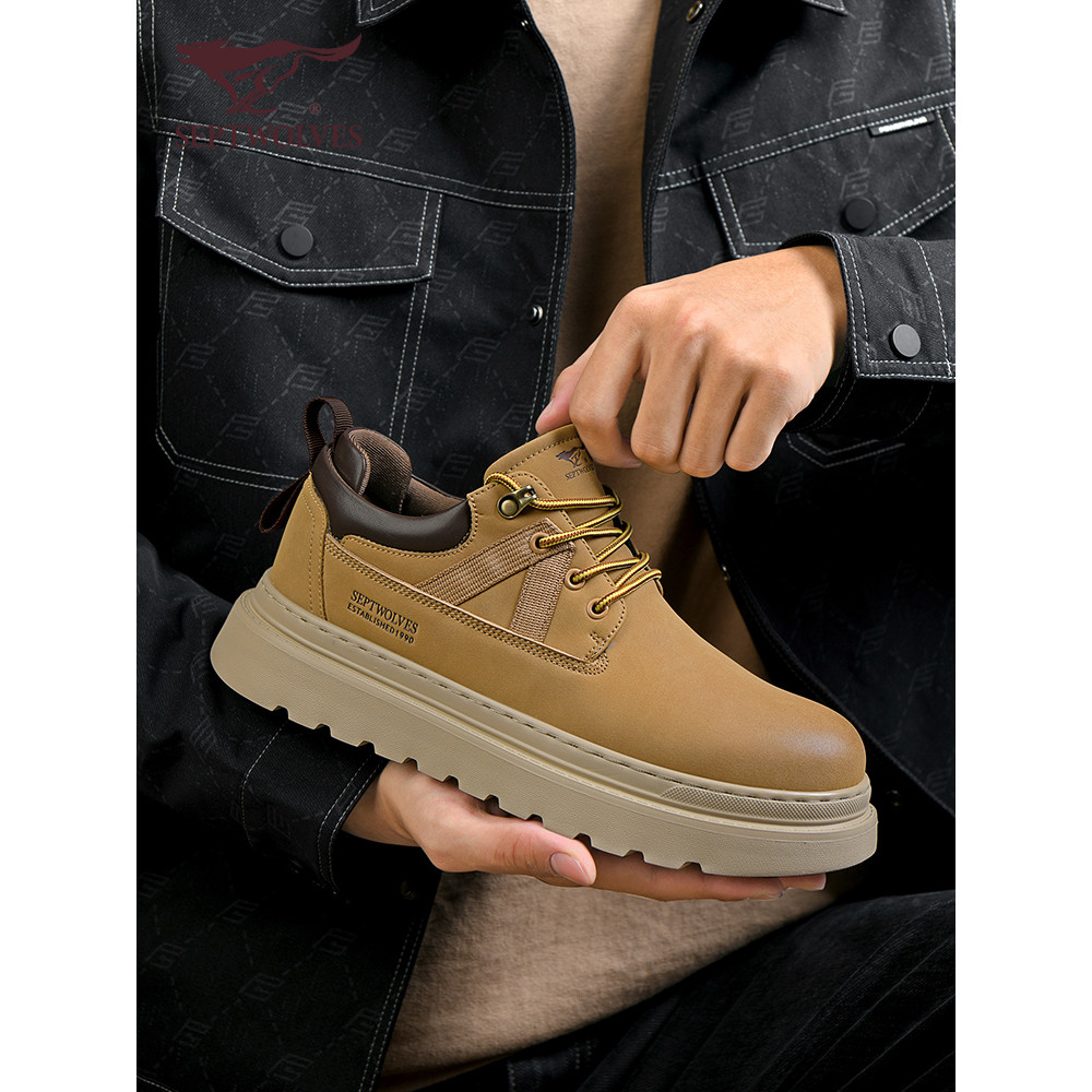 Sete lobos macacão sapatos masculinos na moda All-Match verão sapatos masculinos 2026 novo estilo sapatos casuais mascul