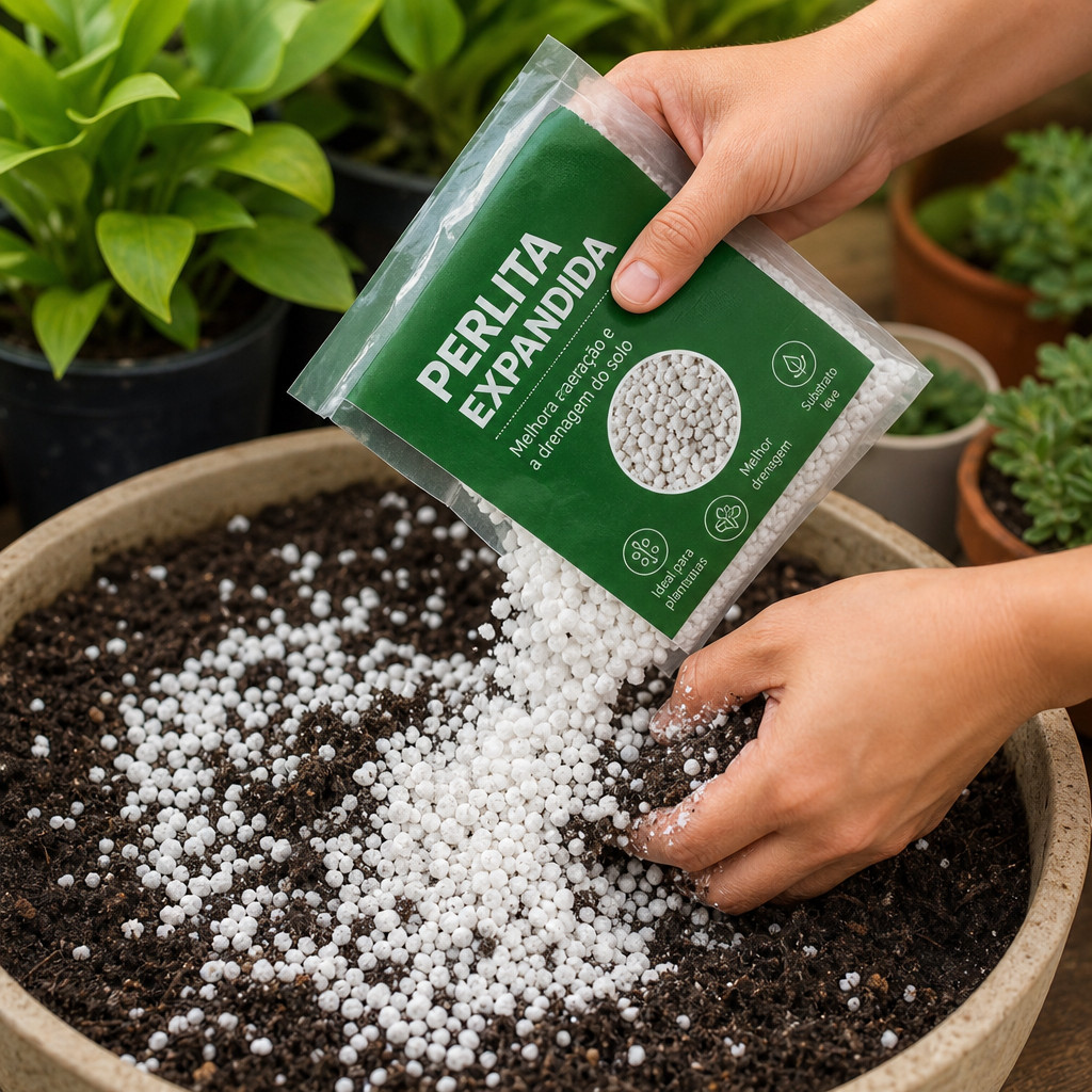 Condicionador de Solo Perlita Expandida 10 Litros – Substrato Plantas Orquídeas Cactos Hortas — imagem 2 de 2