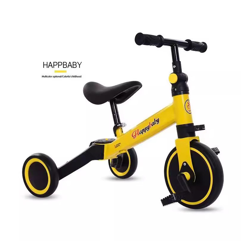 Bicicleta de equilíbrio infantil de três rodas, bicicleta masculina e feminina, carro de brinquedo para bebê, andador do