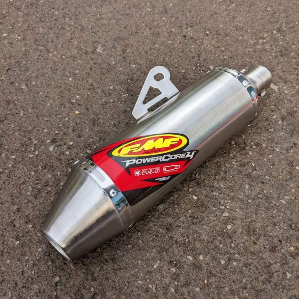 Silenciador FMF RED Power Core 4 Para Crf 150 l/WR 155/Xr 150 200/Xtz 125 150/Ksr 100 110 Pro/Msx 125 110 100/Klx 150 sl