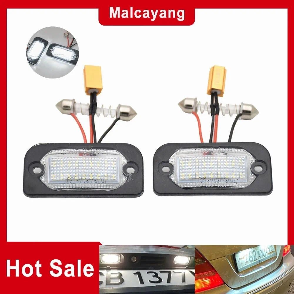 2 Peças Canbus Livre De Erros Branco LED Luz Da Placa De Licença Lâmpada Para Mercedes-Benz W203 2D Acessórios Do Carro