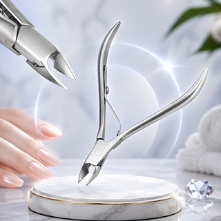 Alicate de Cutícula em Aço Inox | Corte Preciso para Manicure e Pedicure com Pegada Confortável**