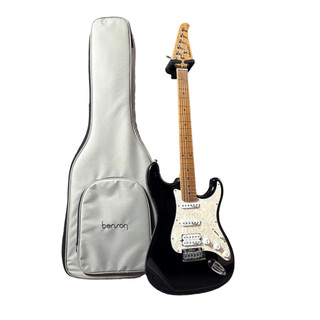 Guitarra Benson Hardy S 902 M Black Escudo White Pearl Chrome