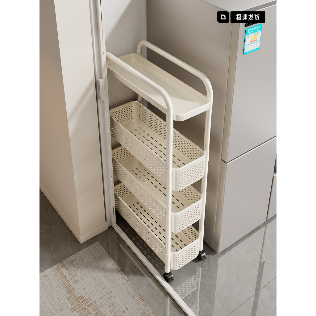 Rack de armazenamento de lacuna de cozinha, armário de armazenamento lateral Ultra-estreito, multicamadas, removível, ca