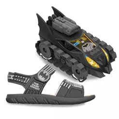 Sandália Grendene Batman Infantil Cinza