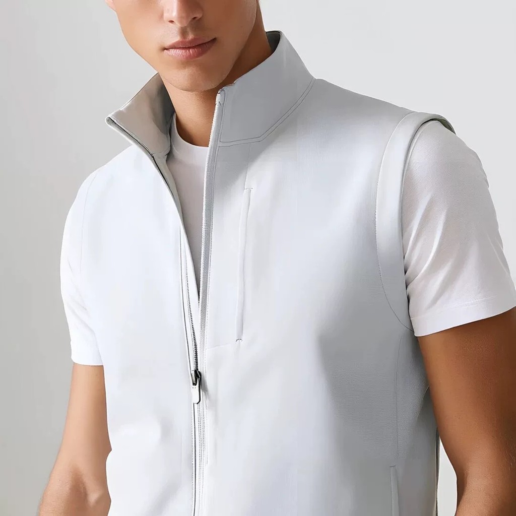 Roupas mágicas leves 3D alfaiataria tridimensional primavera verão gola alta masculina esportes ao ar livre lazer alta e