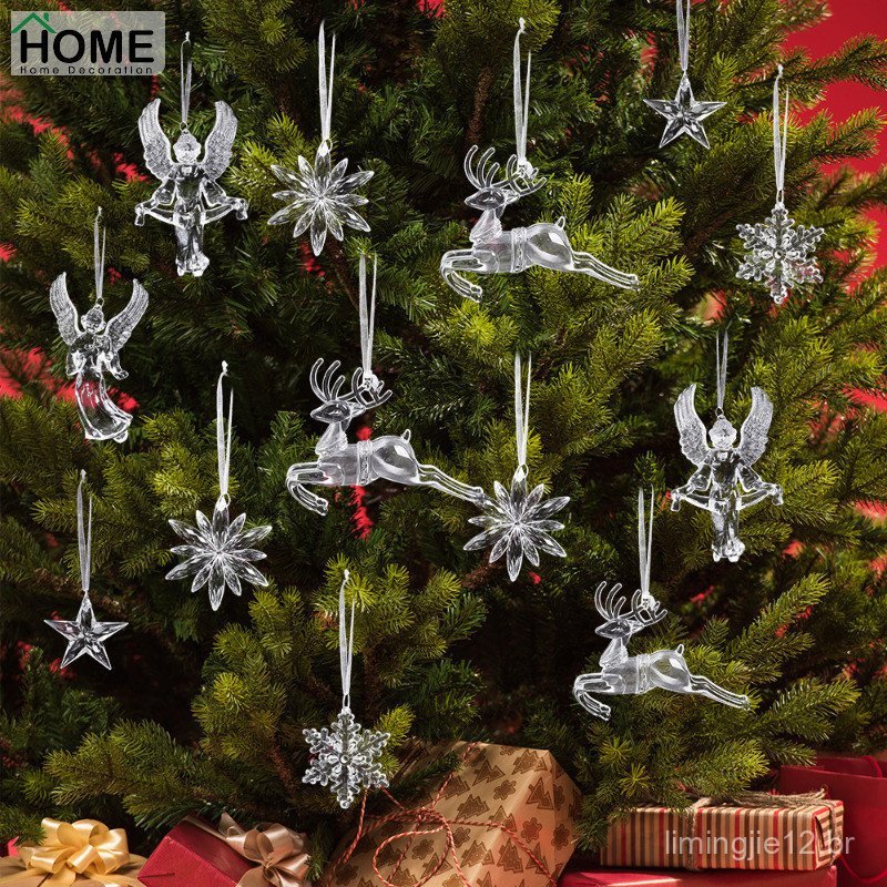 2/3/4/6 Unidades Suprimentos Para Festas De Ano Novo Navidad-Decoração Com Pingente De Natal-Multiestilo , Acrílico , Tr